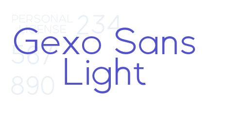 Gexo Sans Light-font-download