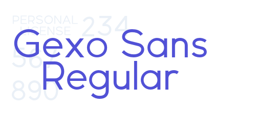 Gexo Sans Regular-font-download