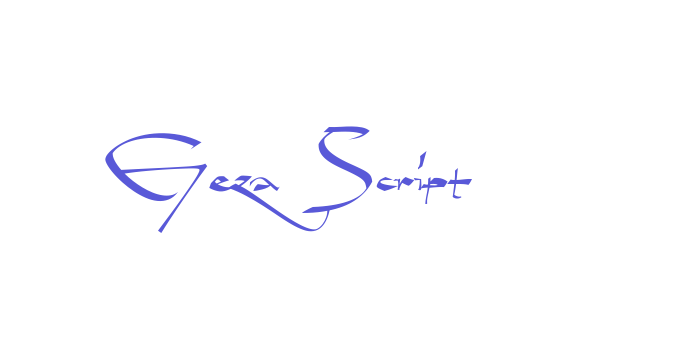 Geza Script Font