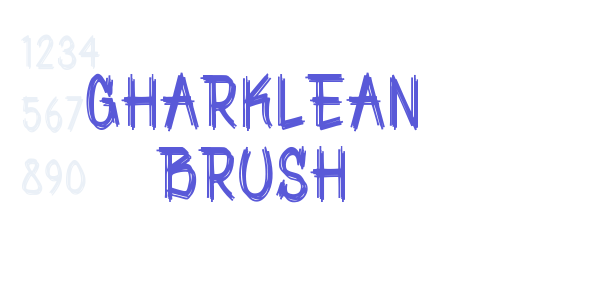 Gharklean Brush font free