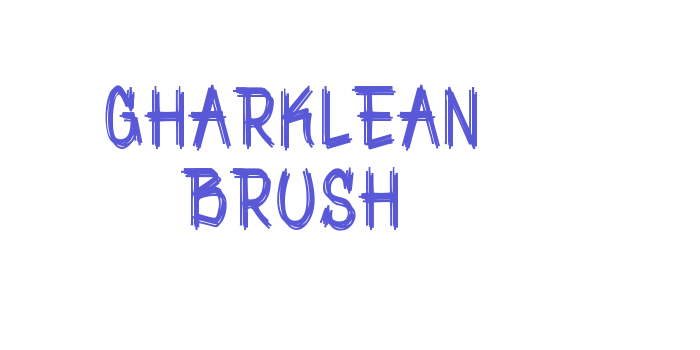 Gharklean Brush Font Download