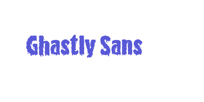 Ghastly Sans Font