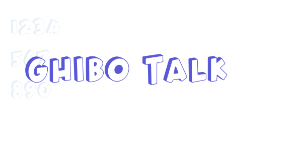 Ghibo Talk font