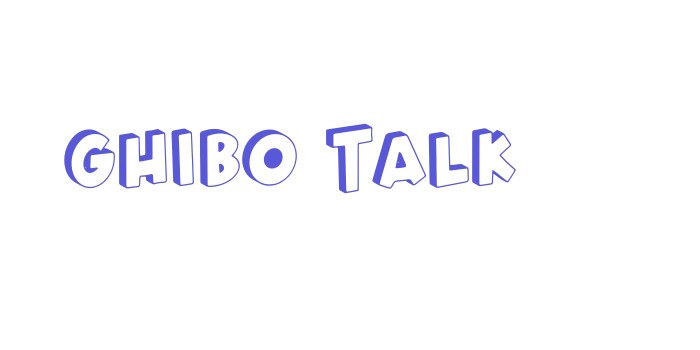 Ghibo Talk Font Download