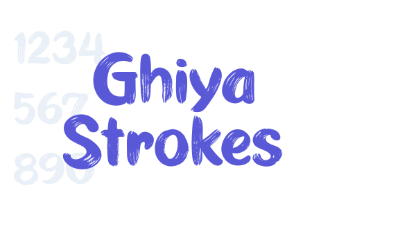 Ghiya Strokes font free