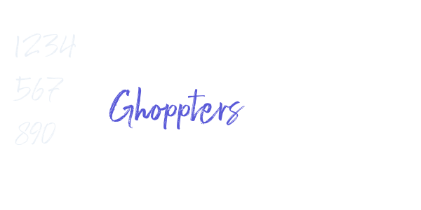 Ghoppters font