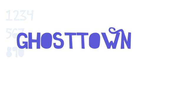 GhostTown font