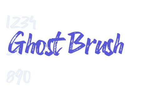 Ghost Brush Font