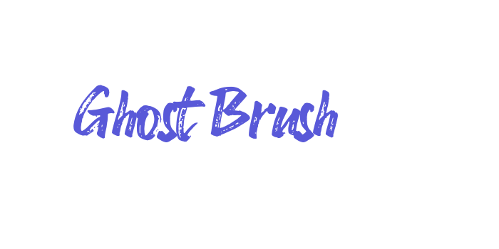 Ghost Brush Font Download