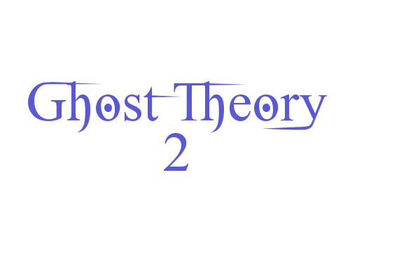 Ghost Theory 2 Font