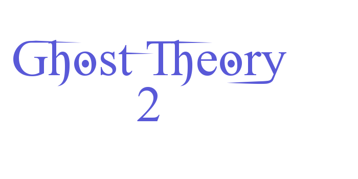 Ghost Theory 2 Font