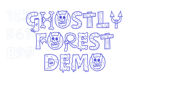 Ghostly forest Demo font free