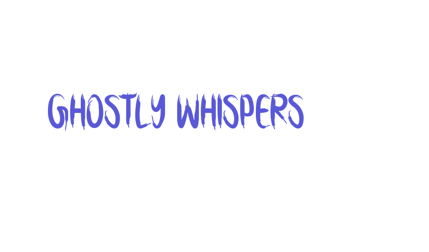 Ghostly Whispers Font Download