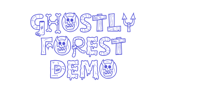 Ghostly forest Demo Font Download