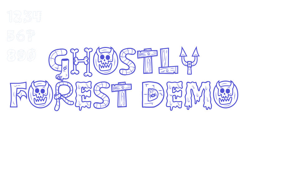 Ghostly forest Demo-font-download