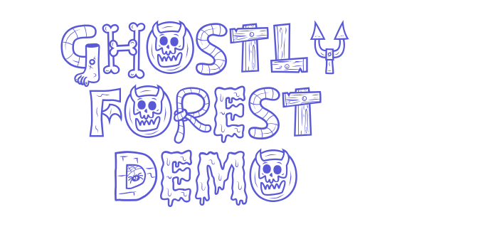 Ghostly forest Demo Font