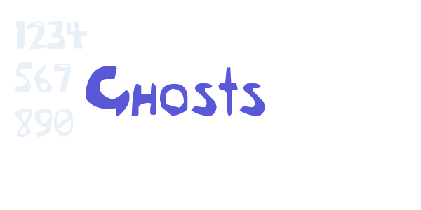 Ghosts font