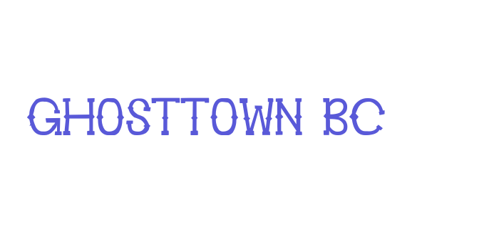 Ghosttown BC Font Download