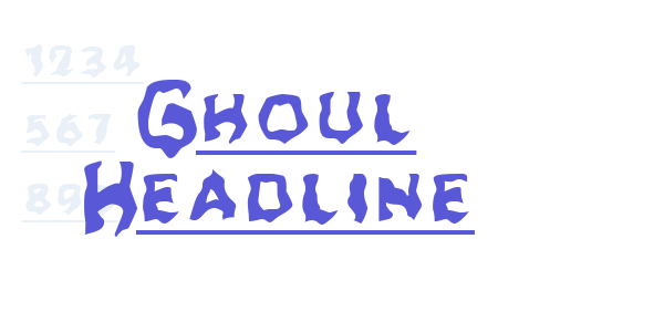 Ghoul Headline font