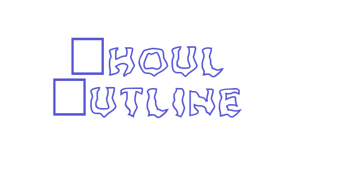 Ghoul Outline Font Download