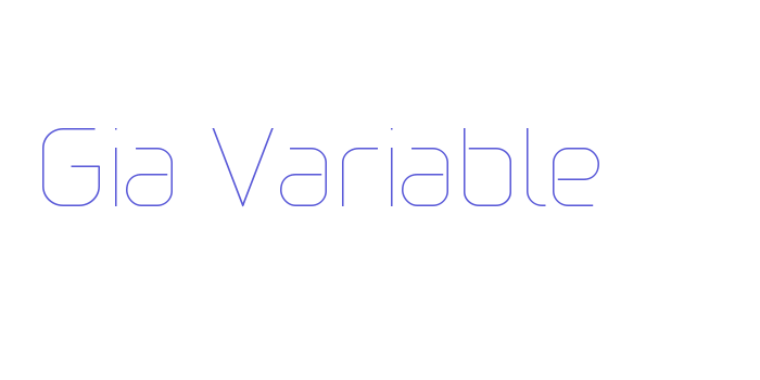 Gia Variable Font Download