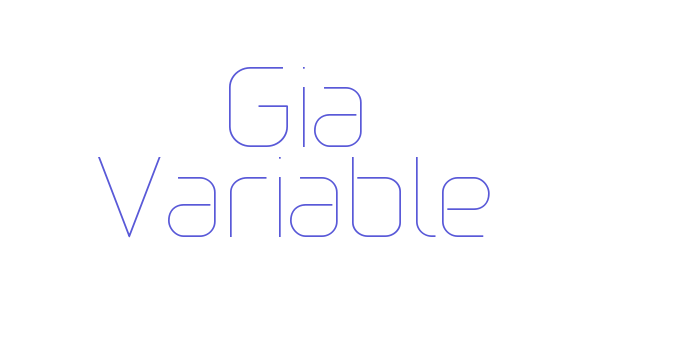 Gia Variable Font