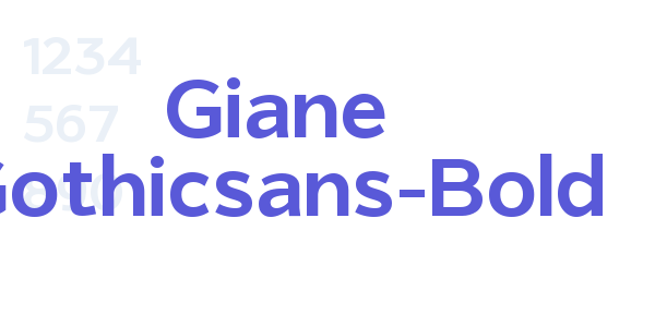 Giane Gothicsans-Bold font