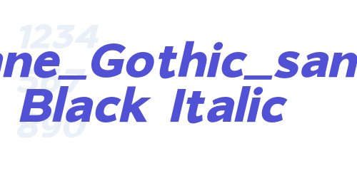 Giane_Gothic_sans Black Italic-font-download