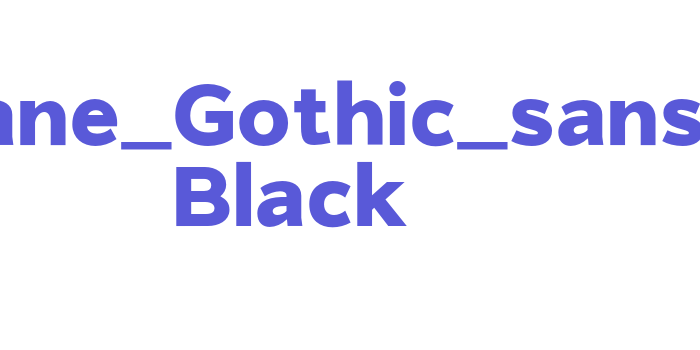 Giane_Gothic_sans Black Font Download