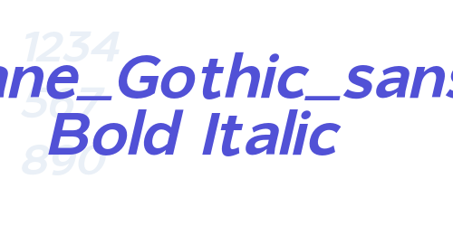 Giane_Gothic_sans Bold Italic-font-download