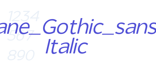 Giane_Gothic_sans Italic-font-download