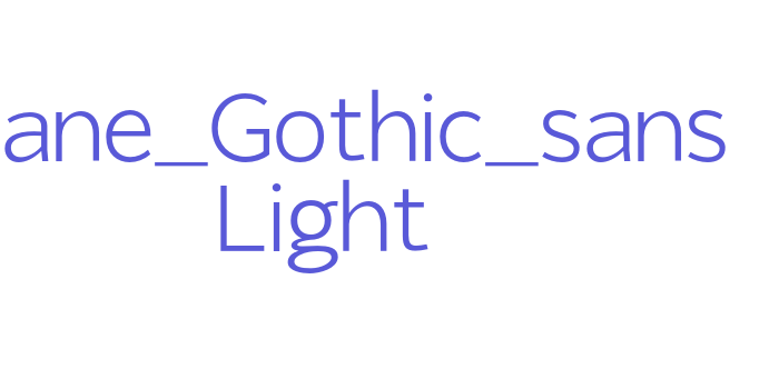 Giane_Gothic_sans Light Font Download