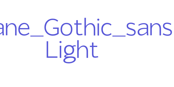 Giane_Gothic_sans Light Font