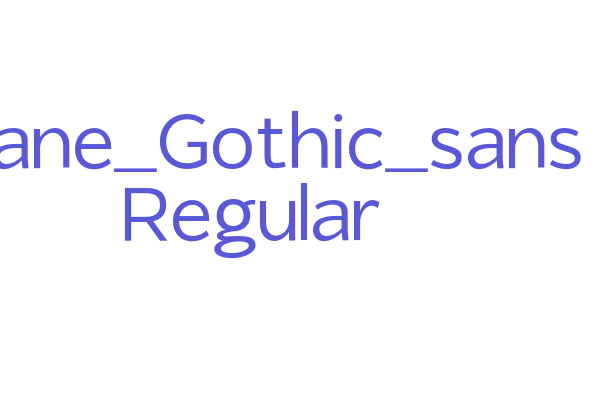 Giane_Gothic_sans Regular Font