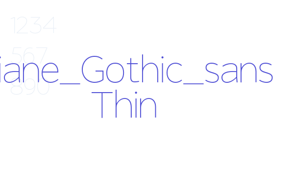 Giane_Gothic_sans Thin
