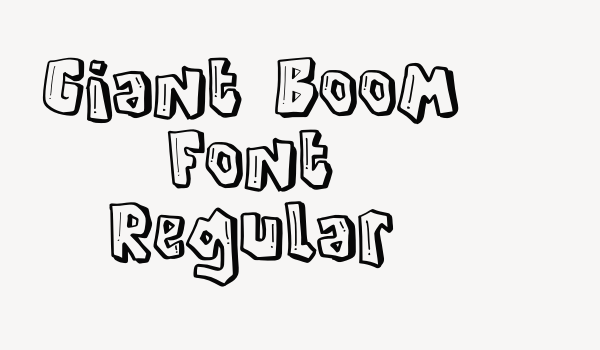 Giant Boom Font Regular Font