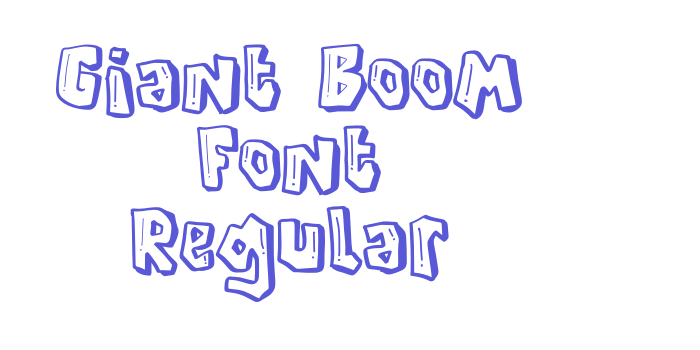 Giant Boom Font Regular Font Download