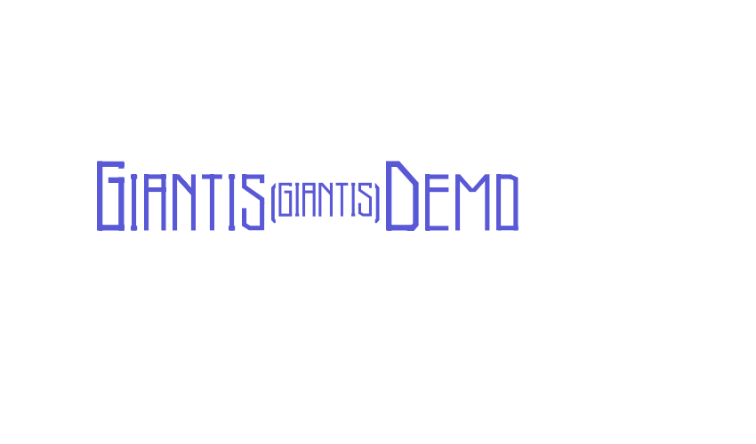 Giantis-Demo Font