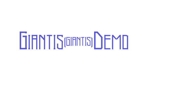 Giantis-Demo Font Download