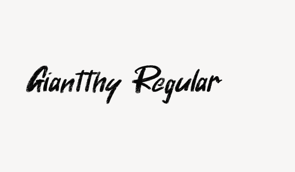 Giantthy Regular Font