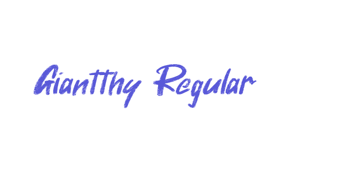 Giantthy Regular Font Download