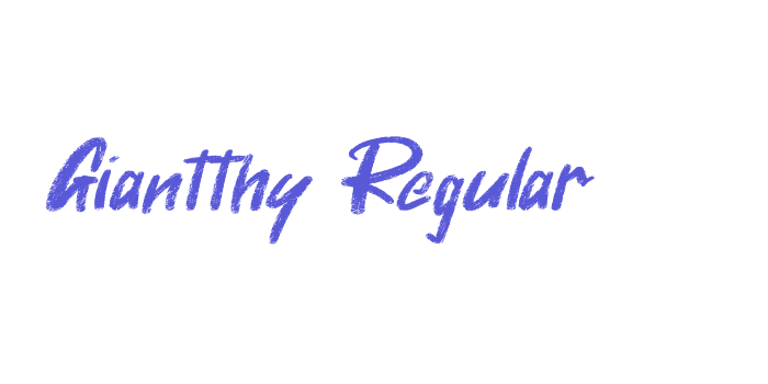 Giantthy Regular Font