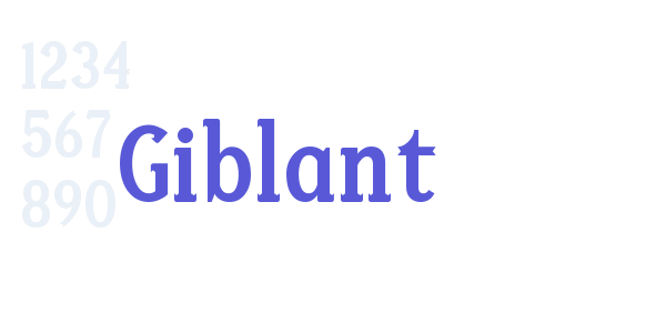 Giblant font free