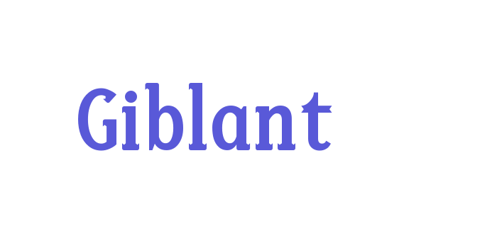 Giblant Font