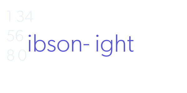 Gibson-Light font free