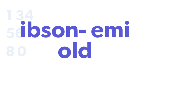 Gibson-Semi Bold font free