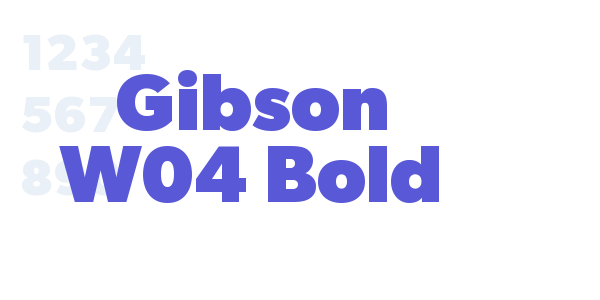 Gibson W04 Bold font free