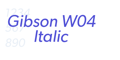 Gibson W04 Italic-font-download