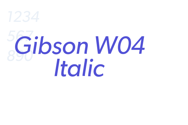 Gibson W04 Italic