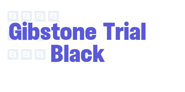 Gibstone Trial Black font free